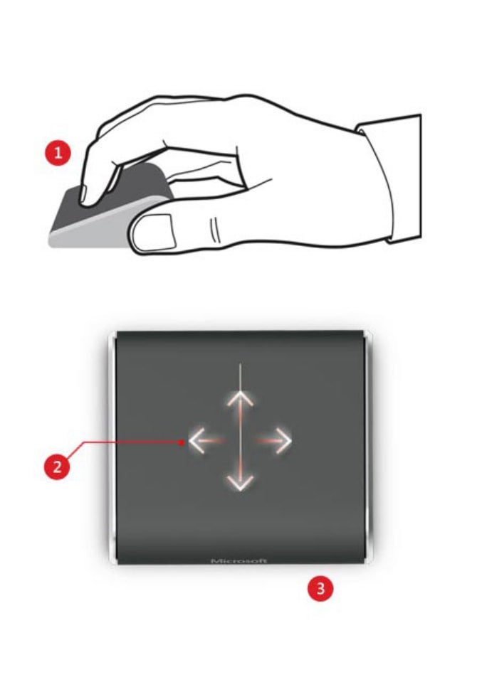 Touch scroll. Wedge Touch Bluetooth Wireless Mouse surface Edition.